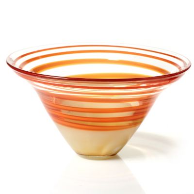 Waterford Evolution Red and Amber 12" Bowl