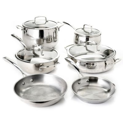436-240 - Macy's Tools of the Trade&reg; Belgique&reg; 10-Piece Stainless Steel Cookware Set