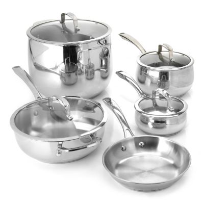 436-242 - Macy's Tools of the Trade&reg; Belgique&reg; Nine-Piece Stainless Steel Cookware Set