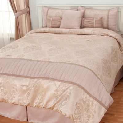 436-350 - North Shore Linens&trade; "Chartres" Seven-Piece Bedding Ensemble