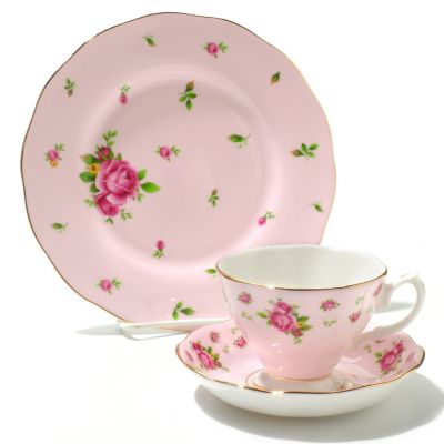 Royal Albert New Country Rose 3 Piece Tea Set