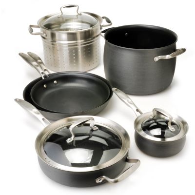 436-657 - Macy's Tools of the Trade&reg; Belgique&reg; Hard Anodized Nine-Piece Cookware Set