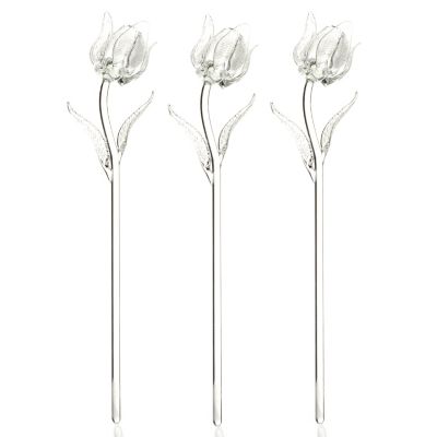 436-692 - Waterford&reg; Fleurology Set of Three 14.5" Glass Tulips