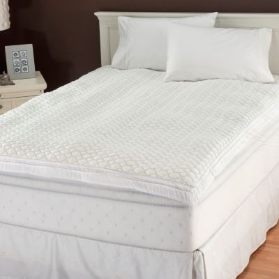 436-704 - Cozelle&reg; 2" Gusseted Mattress Pad w/ Fitted Skirt & Water Guard