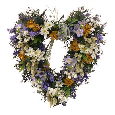 436-745 - TCTC Love Awaken 17" Dried Floral Heart Wreath