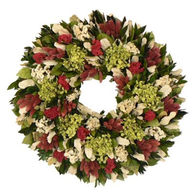 436-753 - TCTC Ravishing Raspberry Dried Floral Wreath