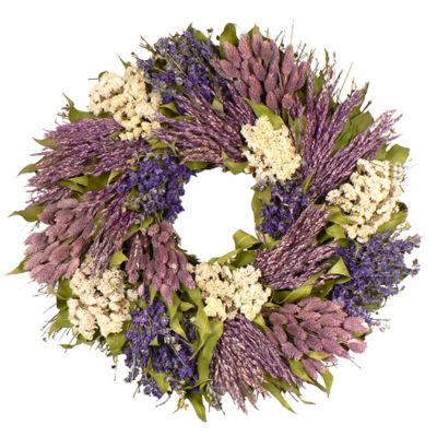 436-756 - TCTC Variations in Violet 22" Dried Floral Wreath