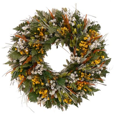 436-758 - TCTC Wild Daisy Stroll Dried Floral Wreath