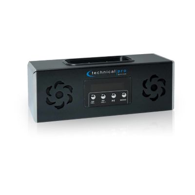 436-773 - Technical Pro Black Rechargeable Portable Speaker w/ iPod Loading Dock & USB Input