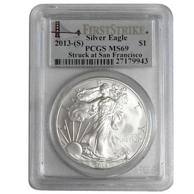 436-846 - 2013 Silver Eagle First Strike MS69 PCGS (S) Coin