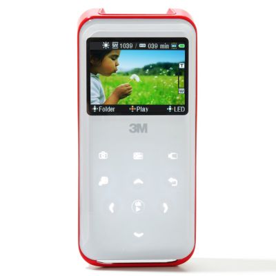 436-899 - 3M&trade; Shoot & Share 5MP HD 720p 5X Zoom Camcorder & Projector w/ Two Certificates