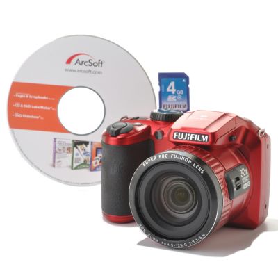 437-023 - Fujifilm FinePix 16MP 30x Zoom 1080i HD Camera w/ Software & 4GB Memory Card