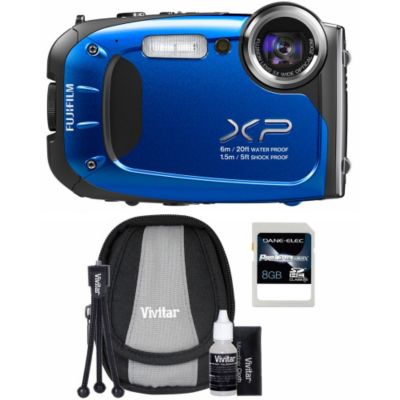 437-209 - Fujifilm FinePix XP60 16MP All-Weather Digital Camera Starter Kit w/ Case, Tripod and 8GB SDHC Card