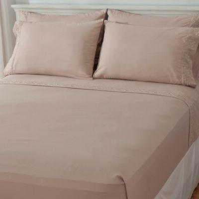 437-484 - Cozelle&reg; Microfiber Embroidered Six-Piece Sheet Set