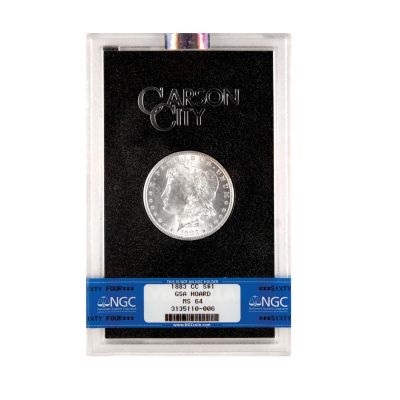 437-541 - 1883 $1 Morgan Silver Carson City GSA MS64 NGC (CC) Coin w/ Display Box