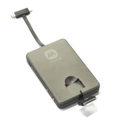 437-806 - myCharge&trade; 3000mAh Portable & Rechargeable Power Bank w/ Three Built-in Charging Ports