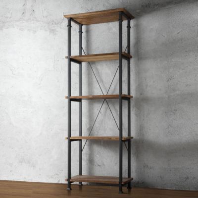 437-912 - Homebasica Rustic Inspired Bookcase