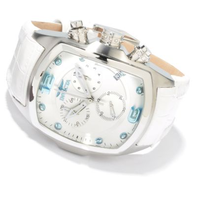 STSTL WTCH INVICTA LUPAH REVOLUTION SWISS CHRONOGRAPH GENUINE LEATHER STRAP