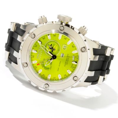STSTL WTCH INVICTA RESERVE SUBAQUA SPECIALTY SWISS GMT/ALARM RUBBER STRAP WATCH