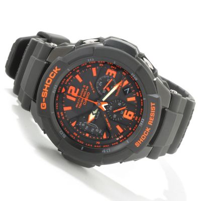 WTCH CASIO G SHOCK QUARTZ CHRONOGRAPH MULTI BAND 6 STRAP WATCH