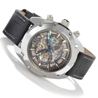 604-897 - Android Men's Limited Edition Virtuoso Mechanical Chronograph Leather Strap Watch