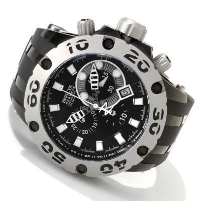 INVICTA MEN'S RESERVE SPECIALTY SCUBA QUARTZ CHRONOGRAPH STAINLESS CASE POLY STRAP WATCH