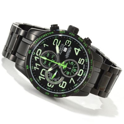 605-711 - Invicta Reserve Men's Military Swiss Automatic Chronograph Tachymeter Stainless Steel Bracelet Watch