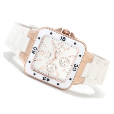 606-019 - Invicta Women's Angel Jellyfish Quartz Day & Date Polyurethane Strap Watch 