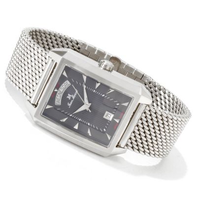 606-023 - Jean Marcel Men's Quadrum Limited Edition Swiss Automatic Bracelet Watch