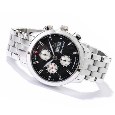 JEAN MARCEL SEMPER LIMITED EDITION SWISS MADE CHRONOGRAPH LINK BRACELET WATCH
