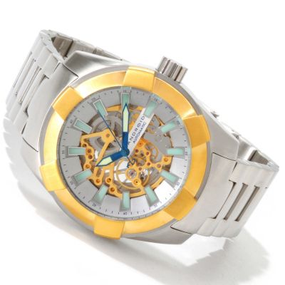 ANDROID MEN'S NAVAL 2G SKELETON AUTOMATIC BRACELET WATCH