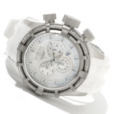Invicta Reserve Men's Bolt Swiss Made Quartz chronograph Stainless case Polyurethane strap watch