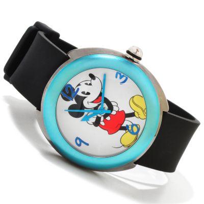 Disney Mid Size Mickey Mouse Quartz Watch w/4 Interchangeable Bezels
