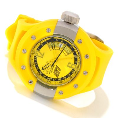 INVICTA MEN'S S1 RALLY SWISS QUARTZ GMT STAINLESS CASE POLYURETHANE STRAP WATCH