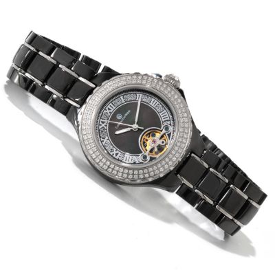 Constantin Weisz Women's Ceramic Automatic Bracelet Watch