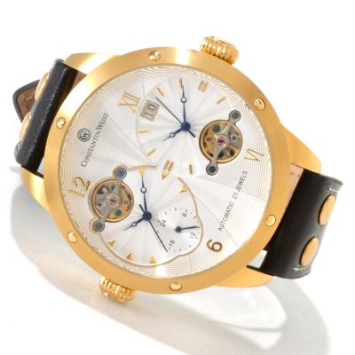 Constantin Weisz Gent's Double Movement Automatic Strap Watch