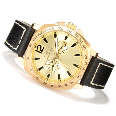 Invicta Men's Specialty Leather Stap Watch
