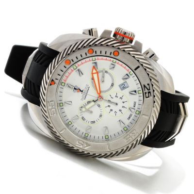 IMPERIOUS MEN'S GEARHEAD QUARTZ CHRONOGRAPH POLYURETHANE STRAP WATCH