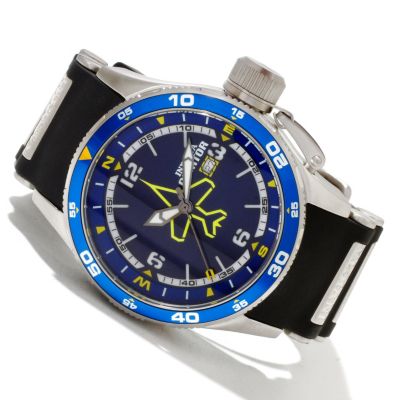 INVICTA MEN'S AVIATOR QUARTZ POLYURETHANE STRAP WATCH