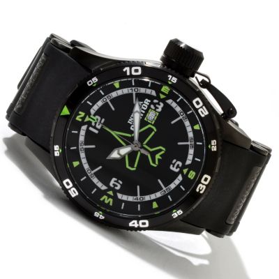 INVICTA MEN'S AVIATOR QUARTZ POLYURETHANE STRAP WATCH