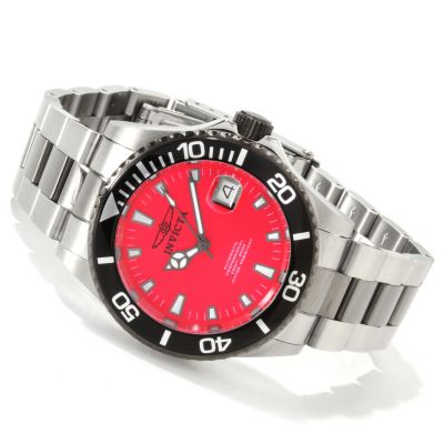 INVICTA MEN'S PRO DIVER AUTOMATIC STAINLESS STEEL BRACELET WATCH WITH 3 SLOT DC