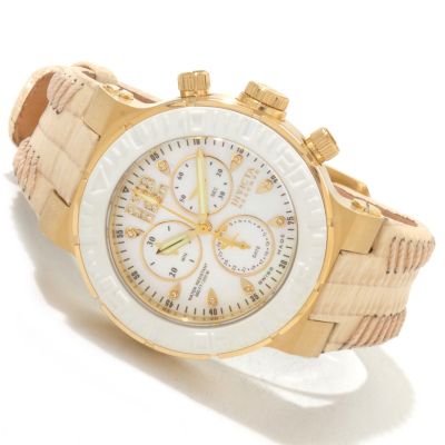 606-735 - Invicta Reserve Women's Ocean Reef Swiss Chronograph Diamond Accented Strap Watch