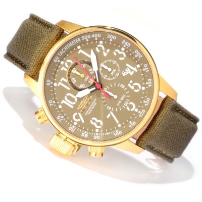 INVICTA MEN'S I FORCE LEFTY QUARTZ CHRONO STRAP W/ 8 SLOT DIVE CASE