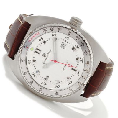 Constantin Weisz Gents Automatic Leather Strap Watch