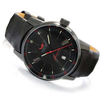 607-052 - Vostok-Europe Men's Gaz Limo Limited Edition Automatic Leather Strap Watch