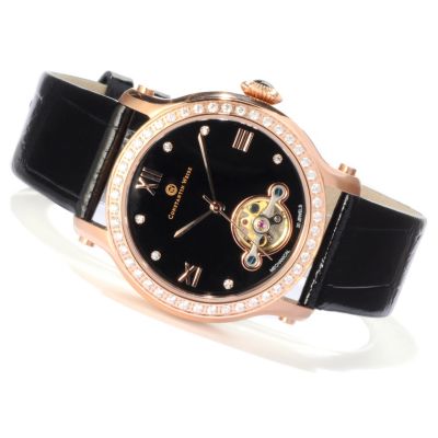 607-084 - Constantin Weisz Women's Mechanical Strap Watch Made w/ Swarovski&reg; Elements
