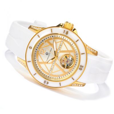 607-089 - Constantin Weisz Women's Mechanical Strap Watch Made w/ Swarovski&reg; Elements