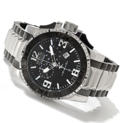 INVICTA RESERVE MEN'S EXCURSION SWISS CHRONOGRAPH WATCH W/ 3 SLOT DIVE CASE