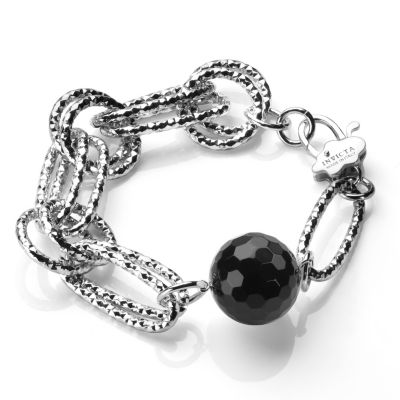 Invicta Fiorentina Women's Curiosa Collection Rhodium Plated Linked Bracelet