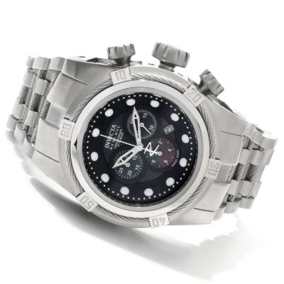 607-290 - Invicta Reserve Men's Bolt Zeus Swiss Made Quartz Chronograph Mother-of-Pearl Dial Bracelet Watch